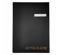 D.RECT Signature Book with 20 Card Dividers - Signature Folder, Black