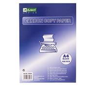 D.RECT Writing Paper for Typewriters | DIN A4 | Self-Healing Paper | Carbon Copy Paper | 100 Sheets | Black