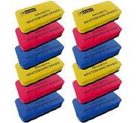 D.RECT Whiteboard Sponge Pack of 12 | EVA Magnetic Board Cleaner Eraser | Wiper with Strong Magnet for Dry Cleaning of Your White Board