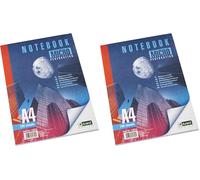 D.RECT Writing Pad with Micro-Perforation | Squared Writing Pad | 70 g/m², A4 | 100 Sheets (Pack of 2)