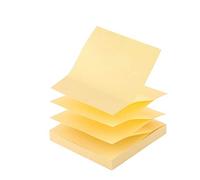D.RECT Zig-Zag Z-Notes 9233 Sticky Notes 76 x 76 mm 100 Sheets Yellow