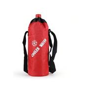 (D-Red snowflake) Summer Travel Portable Cooler Bag Oxford Cloth Insulation Sleeve Camping Insulated Water Bottle Keep warm/cold Drink Carrier