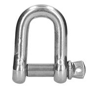 D Ring Anchor Shackle, 304 Stainless Steel Screw Pin Shackle, D Shape Chain Connector with High Load Capacity for Marine Land Lifting Rigging and Industrial Use (1pcsM20)