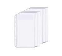 D Ring Binder Accessory Punched Binder Pockets Divider Ruler Tab Index (1 Pocket,A6)