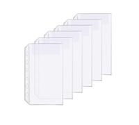 D Ring Binder Accessory Punched Binder Pockets Divider Ruler Tab Index (1 Pocket,A7)