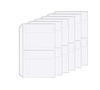 D Ring Binder Accessory Punched Binder Pockets Divider Ruler Tab Index (2 Pocket,A5)