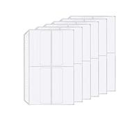 D Ring Binder Accessory Punched Binder Pockets Divider Ruler Tab Index (4 Pocket,A5)