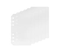 D Ring Binder Accessory Punched Binder Pockets Divider Ruler Tab Index (Divider,A6)