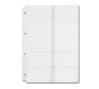 D Ring Binder Accessory Punched Binder Pockets Divider Ruler Tab Index (Name Card Holder,A4)