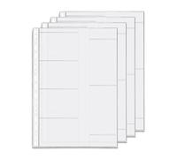 D Ring Binder Accessory Punched Binder Pockets Divider Ruler Tab Index (Name Card Holder,B5)