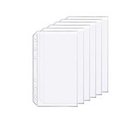D Ring Binder Accessory Punched Binder Pockets Divider Ruler Tab Index (Pocket,A6)