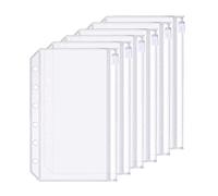 D Ring Binder Accessory Punched Binder Pockets Divider Ruler Tab Index (Zip Pocket,A7)