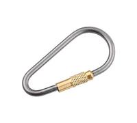 D-ring Locking Buckle, Mountaineering Caving Rock Climbing Carabiner Safety Master Screw Lock Buckle Heavy Duty Carabiner Clip