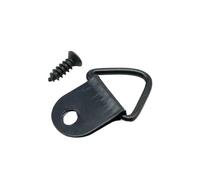 D Ring Picture Triangle Hooks, Iron D-Ring Picture Frame Hanger Multicolor Multiple Sizes 25 Pcs(D Black 13x23mm)