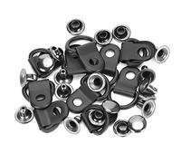 D Ring Rivet Boot Eyelet Hooks Shoelace Shoe Lace Small Rings for Boots Hook Purse Onlykxy 50 Pieces Black Loop Repair Kit Rivets Replacement with Matte Leather Brass Drings Tab