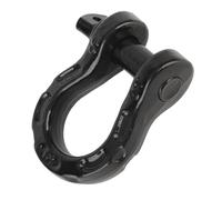 D Ring Shackle 8T/17600lbs Load Capacity, Winch Tow Shackle with 32T/70400lbs Breaking Strength, Universal Towing Clevis for Vehicle Recovery, 7/8in Pin Diameter for UTV ATV (Black)
