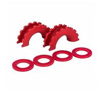 D-Ring Shackle Insulator, Riloer With Gasket, Trailer Shackle Bumper Protection, For 3/4 "Or 5/8" Shackles-Red