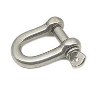 D Ring Shackle Lock-M28/1.1", 304 Stainless Steel D Ring for Heavy Duty Construction, Rigging, Vehicle Recovery, Hauling, Tie Downs, Hanging-1 Pcs