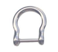 D-Rings With Closing Screw Horseshoe D Shape D Rings Hook Screw In Shackles Semicircle Rings For Leather Metal Horseshoe Hook