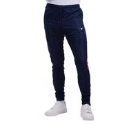 D-Rock Men's Joggers with White Side Stripes and Drawstring Waist Stylish Athletic Track Pants for Casual & Sportswear, Navy-Burgundy Colour, Size- XS