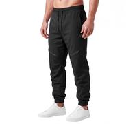 D-Rock Men's Technical Cargo Pants - Slim Fit Joggers with Zipper Pockets - Stretch Athletic Trousers for Gym, Training, Running, Streetwear, Workout Gear, Durable Comfort, Black