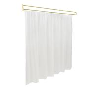 d Room Divider Curtain with HooksPrivacy Partition Curtains for Spaces Stylish Gold & White Design Ideal for Home Office and Event Use