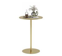 d Round Bar Table, Tall Bistro Pub Table with Metal Base, Counter Height Cocktail Dining Table for Kitchen, Living Room, Reurant, Leisure Sofa Side Table (60x60x104cm)