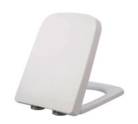 D-S Toilet Seat with Square Top, Quick-Release Adjustable Hins, PP Material, Easy Installat - Modern Bathroom Upgrade