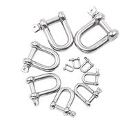 D Shackle Short, Stainless Steel 316 Marine Grade High Tensile Type M4-M38 Screw Pin Anchor Shackle(M18)