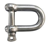 D-Shackles - Stainless Steel A4-Marine Grade (316) - for attaching Ropes, Anchors and Chains - M5 - Pack of 2