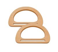 D Shape Bag Handles Wooden Purses Replacement, Beige | Wooden Bag Handles for Crochet Handbag, Decorative Handles for Diys Handcrafteds, Purses Making