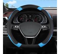 D Shape Car Steering Wheel Cover Accessories Interior For Golf 4 5 6 For Beetle For Touran B5(Blu)