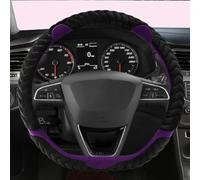 D Shape Car Steering Wheel Cover Accessories Interior For Leon 5F Mk3 For Ibiza 6J For Tarraco For Arona For Ateca(Purple)