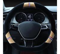 D Shape Car Steering Wheel Cover Auto Accessories Interior For Qashqai J11 For X-trail T32(Black and yellow)