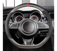 D Shape Car Steering Wheel Cover MicroFiber Leathe Non-slip Auto Accessories For Suzuki For Swift 2017-2022 Auto Accessories Styling(Titanium)