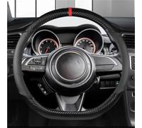 D Shape Car Steering Wheel Cover MicroFiber Leathe Non-slip Auto Accessories For Suzuki For Swift 2017-2022 Auto Accessories Styling(Black)