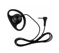 D Shape Ear-Hook Earpiece - Soft Rubber Earpiece Headset Anti Noise Earphone | No Microphone for Two Way