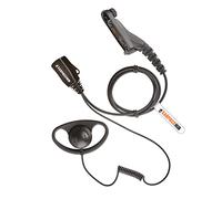 D Shape Earpiece Compatible with MOTOROLA DP3400, DP3600, DP3401, DP3601, DP4400, DP4401 DP4600, DP4601, DP4800, DP4801 Multi Pin Radio with PTT Microphone.