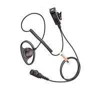 D-Shape Earpiece Ear-Hanger Headset with Polycarbonate PTT Mic Compatible with Hytera HYT Two WAY Radio PD700, PD702, PD705, PD780, PD782, PD785, PT580H, PT-580