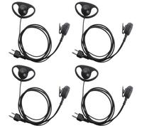 D Shape Earpiece for Midland GMRS GXT LXT X Talker 2 Way Radios 4 Pack