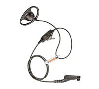 D-Shape Earpiece Headset with In-Line PTT Mic compatible with Motorola Multi Pin DP3400 DP3401 DP3600 DP3601 DP4400 DP4600 DP4800 DP4801 DGP4150 XIRP8200 Two Way Radio