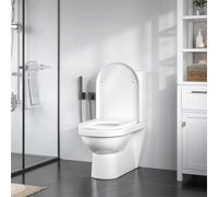 D Shape Luxury Bathroom Slow Soft Close White Wc Toilet Seat Hinge Quick Release
