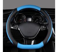 D Shape Microfiber Leather Auto Accessories Car Steering Wheel Cover For Teramont For Atlas For T-Roc For T-cross(Blu)