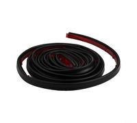 D-Shape PVC Door Sealing Strip Draught Excluder for Managing Drafts Noise and Temperature Fluctuations at Openings (3 meters Black)