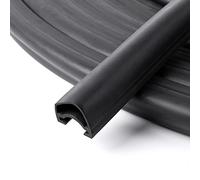 D-Shape RV Slide Out Trim Gaskets - 1 x 15/16 inch x 40 Ft - Black Replacement Rubber Seal for RV Camper Slide Out - 018-312-EKD