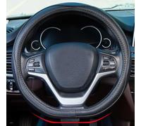 D Shape Steering Wheel Cover 14 inch 36cm for Tesla Model 3 / Y, for Camaro Small D Type Cars and Racing Game Microfiber Leather (Black)