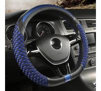 D Shape Steering Wheel Cover For Santana 2016 2017 2018 Auto Accesorioss(Blu)