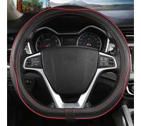 D Shape Steering Wheel Cover PU Leather For Geely Atlas Emgrand EC7 Coolray Auto Accessories(Rosso)