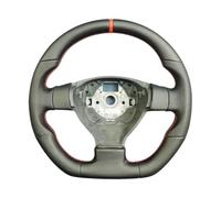 D Shape Steering Wheel For VW For Golf 5 Mk5 GTI For Passat For Maiteng For Touran No Paddles Car Steering Wheel Shift Paddles(Full Leather-A)
