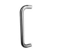 D Shaped Bolt Through Pull Handle 150 X 19mm Polished Stainless Steel